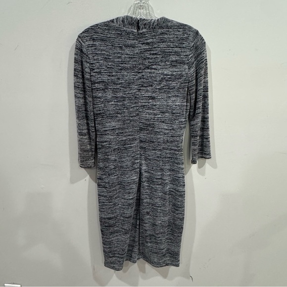 WHBM  3/4 sleeve heather gray wrap/ blouson dress ❤️ - Picture 6 of 7